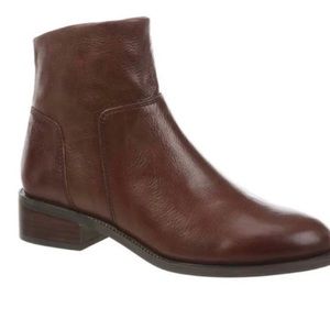 Franco Sarto Size 8.5 Brown Leather Booties